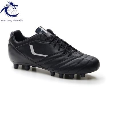 China Black TPU Good Quality Turf Professional Athletic Football Soccer Shoes For Men for sale
