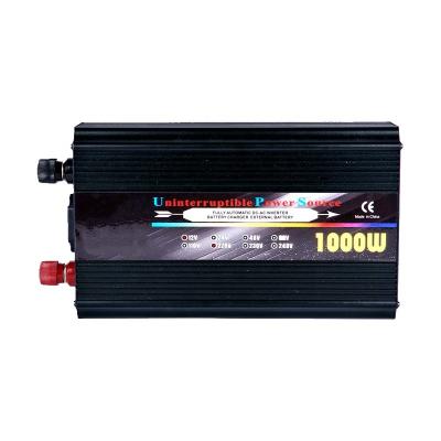 China Aluminum Alloy OEM Sine Wave Inverter Big Power Modified Peak Power 1000 Watt Ups Inverter With Charger for sale