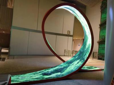 Chine Flexible LED Display Customized Full Color Curved Flexible LED Display Board With IP31 Certification à vendre