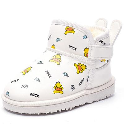 China Cushioning Winter Lightweight Boots Logo Girl Warm Snow Boots Rabbit Ear Dropshipping Custom Cute Kids Pattern for sale