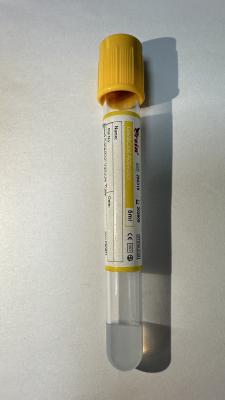 Cina Tubo di raccolta del sangue Vetro giallo Stabilità migliorata del campione 5 ml in vendita