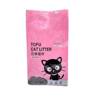 Chine Sacs d'emballage pour litière de chat 3 lb 5 lb 10 lb avec fenêtre transparente à vendre