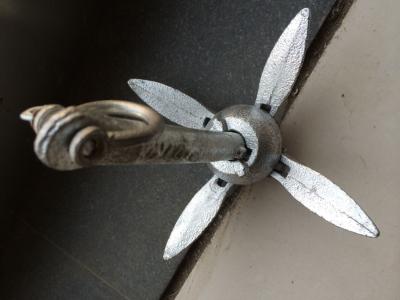 China Boat Folding Grapnel Anchor Galvanized Steel Anchor Marine Yacht Isure Marine for sale