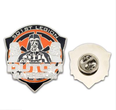 China Die-struck lapel pin , Soft enamel badge , offset print lapelpin ,semi-cloissone pin , hard enamel badge for sale