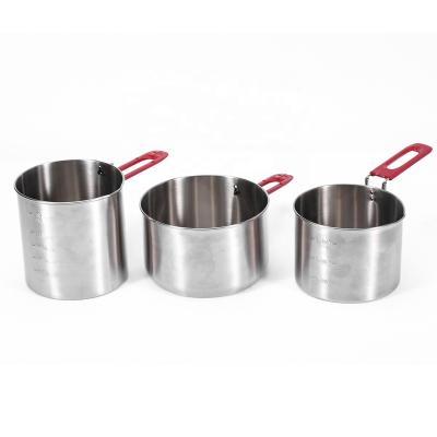 China Outdoor Cooking Tool Stainless Steel Outdoor Camping Cooking Food Pot Set for sale