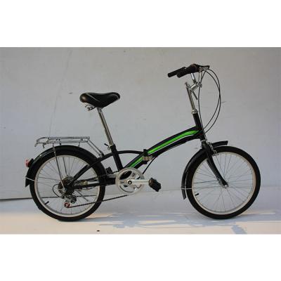 China Steel Folding Bicycle 20 Inch 7 Speed Korean Iron Folding Bicycle-Rear for sale