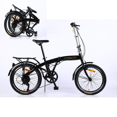 China NEW 20 Inch Steel Folding Hot Sale 7 Speed V Brake Bike-Rear For 1 Person for sale