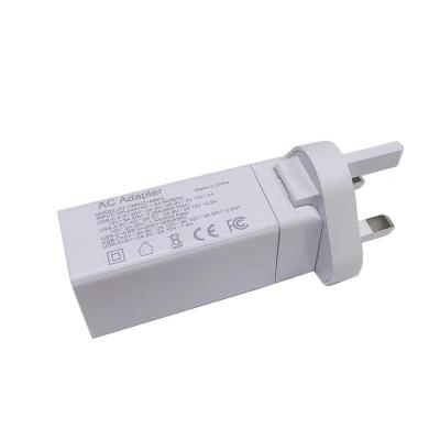 China Universal Gallium Nitride 65w QC/PD Type Dual Port USB Wall Charger Cell Phone Adapter Cable Gallium Nitride Mobile Charger for sale