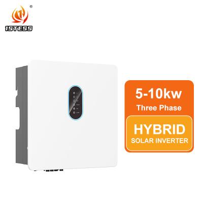 Κίνα IP65 Μία φάση 5kw 6kw 8kw 10kw Υβριδικός ηλιακός μετατροπέας υψηλής τάσης 250V-600V Καθαρό Σινικό κύμα MPPT On/Off Grid Ηλιακός μετατροπέας προς πώληση