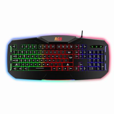 China Custom Membrane Factory RGB Unique Large Size OEM Gaming Wired Keyboard For Gamer for sale