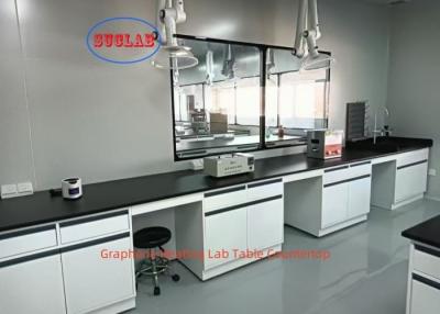 China Adjustable Glass Shelf Chemistry Lab Benches Heating Laboratory Workstation with 12mm Thick Frame and DTC 16-INCH THREE SECTION SILENT RAIL for sale