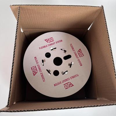 China Black Plastic Coated Flexible Hose For Corrosive Environments Pvc Coated Metal Conduit for sale