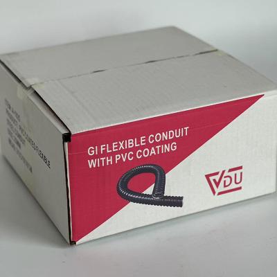 China Industrial Grade PVC Coated Flexible Hose with PVC Coating Material 50 Feet Length and Metal Construction for sale