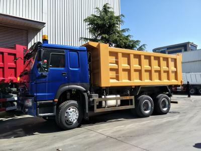China Euro amarelo azul II do CAMINHÃO BASCULANTE LHD do CAMINHÃO BASCULANTE de SINOTRUK HOWO 400HP 6x4 à venda