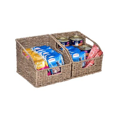 Chine HBK Water Hyacinth Sustainable Vegetable Plankton Magazine Log Organic Storage Basket à vendre