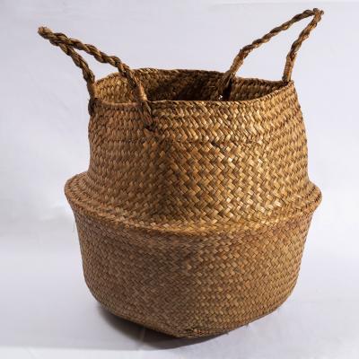 Chine HBK Vegetable Plankton Laundry Belly Chestnut Folding Storage/Basket with Handmade Handle and a Variety of Sizes à vendre