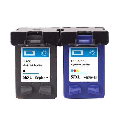 China Re-manufactured Compatible For HP C6656A 56 C6657A 57 XL 56xl 57xl Ink Cartridge For HP 1110 1210 1315 2110 2175 2210 2410 2510 for sale