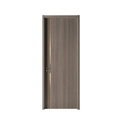 China Sound Insulation Luxury Quality WPC Interior Bedroom Room Door Panels Interior Wood Door Frame Price for sale