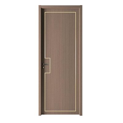 China Hotel Bulletproof High Quality Waterproof Interior Wooden Bedroom WPC Wood Door Frame For Bathroom for sale