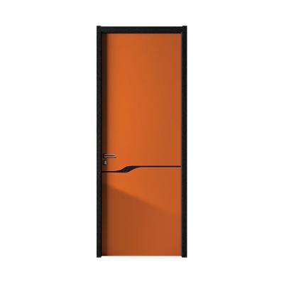 China White Interior Windproof Wood Doors PVC Anti-worm WPC Solid Wood Room Fireproof Door for sale