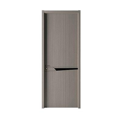China Waterproof Soundproof Interior Solid Wood Plastic Doors Hotel WPC Hotel WPC Wooden Swing Door Frame for sale