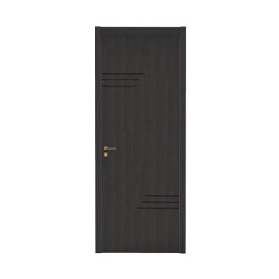 China Price Bulletproof Waterproof Wood Bedroom Doors Room PVC Modern Design Interior Door Bathroom WPC Wood Door for sale