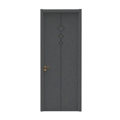China Israel Market WPC Waterproof Hotel Interior Wooden Flush Entry Door With Frame Price for sale