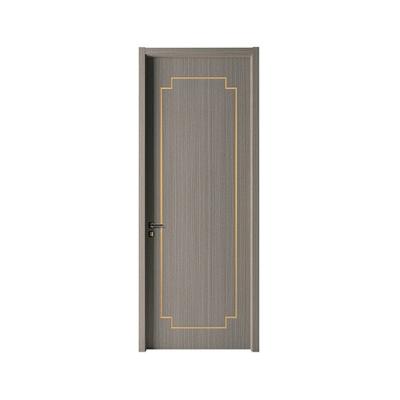 China Heat Insulation WPC Home Entry Doors Modern Solid Wood Room Interior Bathroom Door Frame For Hotels for sale