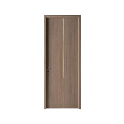 China Sound Insulation Fire Proof Doors WPC Solid Wood PVC Interior Room Door Manufacturer For Hotels for sale