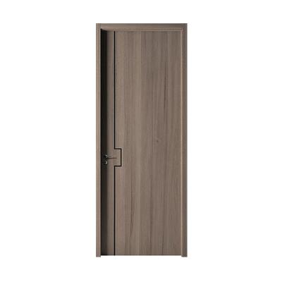 China Cheap Soundproof Molded Interior WPC Doors PVC Wooden Kitchen Laminated Flush Door For Home for sale