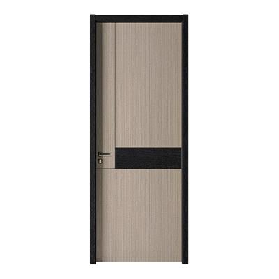 China Israel Market House Fire WPC Wooden Interior Bedroom Door Soundproof Windproof Panel Wood Doors for sale