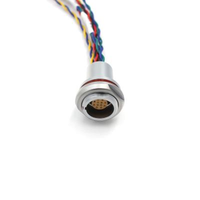 China Aangepaste 2K rangschikken 12 Pin Female Connector Self Locking Metaalcontactdoos Te koop