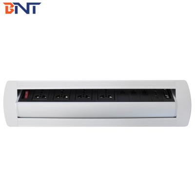 China Black Matt Top Panel table hidden socket For Hotel Room for sale