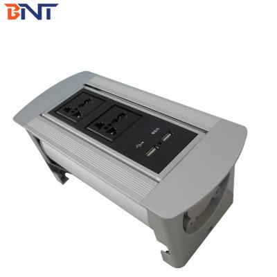 China Office Desk Pop Up Power Data Jack With 2*Universal Power / 2* USB Configuration for sale