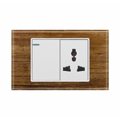 China Residential / General-Purpose Hotel light switch universal wall outlet Interruptor Tomacorriente Supplier Factory for sale