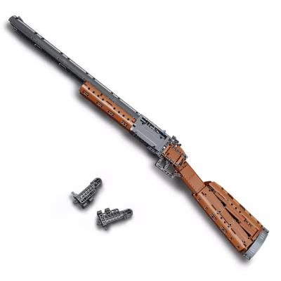 China Wholesale Reasonable Price gun model mold double shot shotgun Diy Toy Model Guns Moc Legoi gun king 14016 block for sale