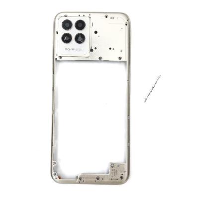 China Wholesale Shockproof Middle Frame Mobile Phone Housing Repair Parts Replacement Middle Accessories For Oppo Realme 8i Silver for sale