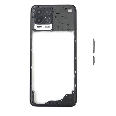 China Shockproof Wholesale Middle Frame Mobile Phone Housing Repair Parts Replacement Middle Accessories For Oppo Realme 8 Black for sale