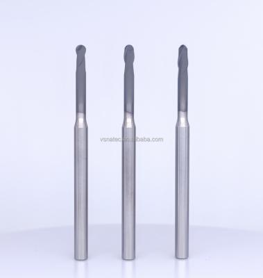 China Carbide Ball Nose 2 Flute Ball Nose 2 Flute Milling Cutter Solid Carbide Ball Milling Endmill Tools Cutter VSN VSN Endmill for sale