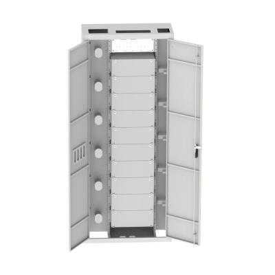 China Aço laminado a frio 19 polegadas Patchpanel Interior Fibra Óptica Quadro de Distribuição ODF à venda