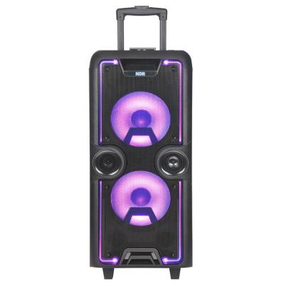 China Wireless Charger for Mobile Phone Disco Light - Blue - Tooth Party Speaker Wooden DJ Cart Speakers 10 Inch Large Speaker High Fidelity Bass for sale