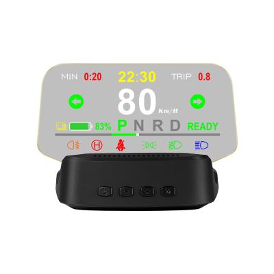 China Digital LCD Display Heads Up Show Mini HUD Model 3/Y Included Design LED Tachometer Display Speed For Tesla for sale
