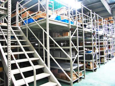 Chine Le bleu, support économique orange a soutenu les systèmes en acier de rayonnage de mezzanine à vendre