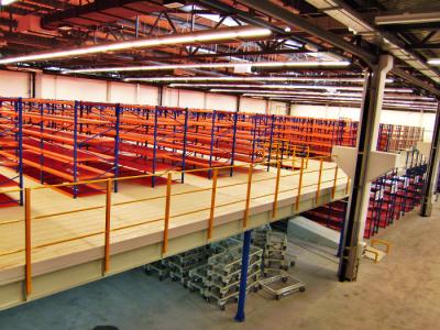 Chine Mezzanine de défilement ligne par ligne de étagère de palette d'équipement de manutention avec multicouche à vendre