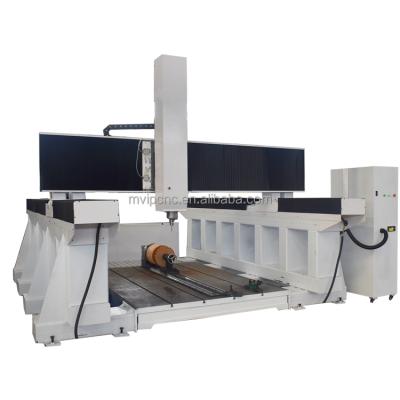China Stone Device 4 Axis Rotary CNC Router Machine 1325 Stone Cutting Stone Carving Machine Stone CNC Router for sale