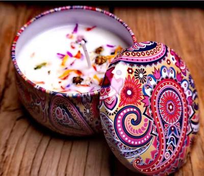 China Luxury Handmade Wax Candle Soy Scented Candles Wax Other Function Metal Candle Jar Home Decor Vessels Making Kit Wholesale for sale