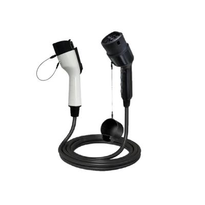 China Safety Convenient EV Accessories Eu To Us Ac Portable Ev Charger Extension Cord 240V 32A Mobile Ev Car Charging Cable for sale