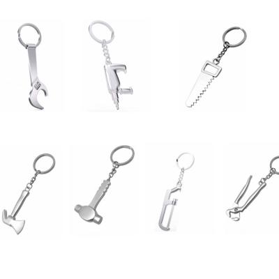 China Metal Hot Sale Hardware Tool Keychains For Men Multitool Keyring Spanner Hammer Wrench Screwdriver Key Chains for sale