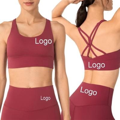 China Cross Beauty Plus Size S-XXL Breathable Bra Back Widen Upper Lower High Supports Fitness Sports Bra for sale