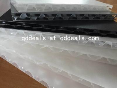 China 3mm - 30mm Grey Black Honeycomb Con Pearl PP Twin Wall Sheet for sale